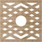 Ekena Millwork Chevron Wood Fretwork Pierced Ceiling Medallion, Red Oak, 24"OD x 6 1/4"ID x 1/4"T CMWP24X24X0250CHRO - alternate 4